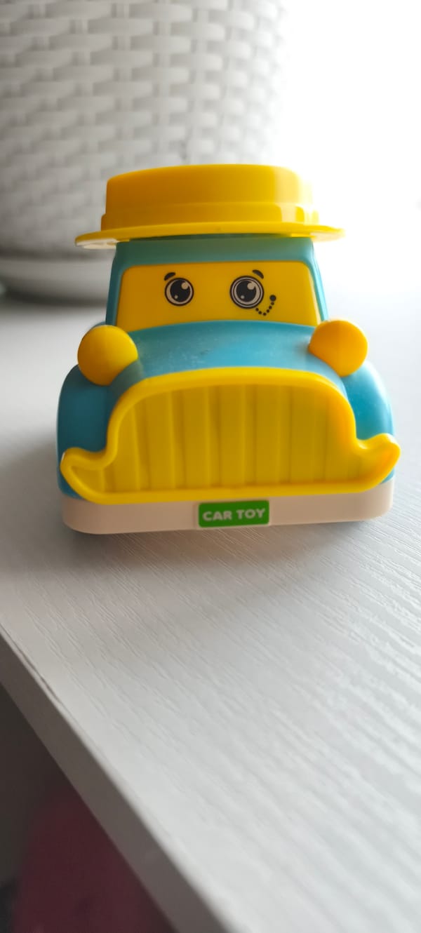 Toy cars and train photographed in Tiraspol home