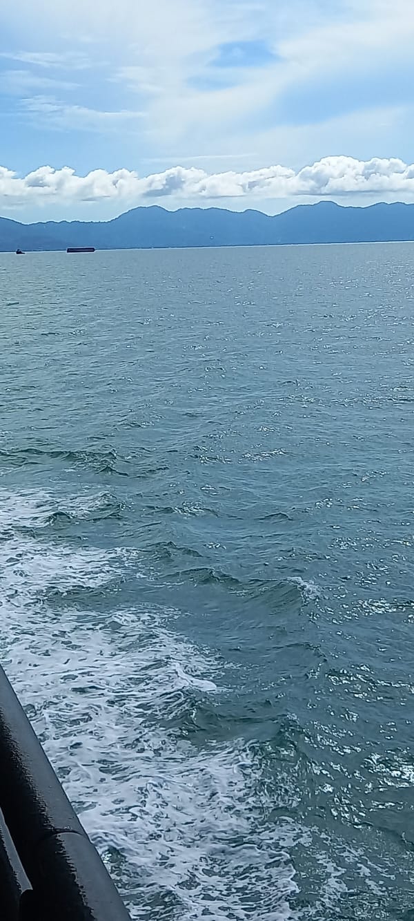 Ocean views captured from vessel near Ko Samui, Thailand