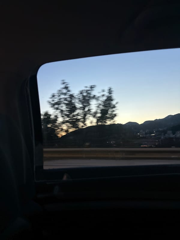 Coastal evening drive along Montenegro's Adriatic riviera