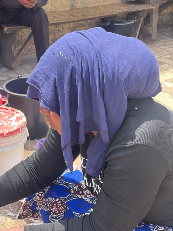 Traditional pancake cooking observed in Jos, Nigeria Friday morning