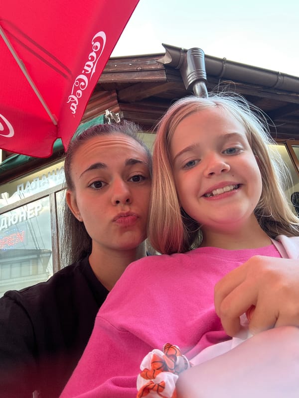 Selfies and a sleeping rabbit in Samokov, Bulgaria