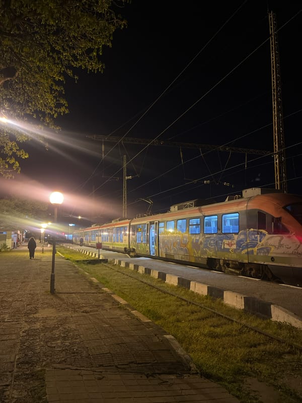 Woman photographed at Asenovgrad train station Friday evening