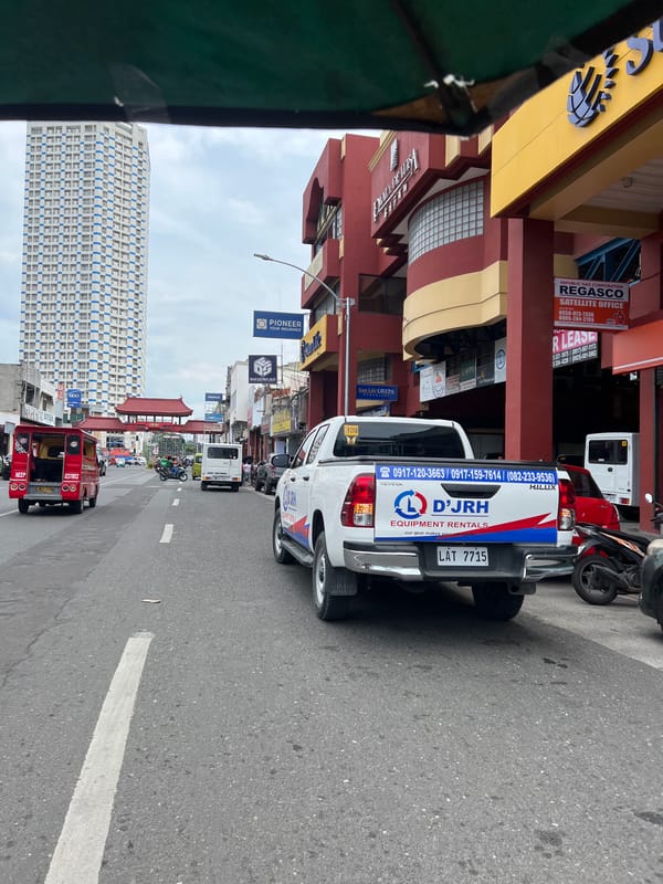 Selfies and street scenes from a Davao City commute