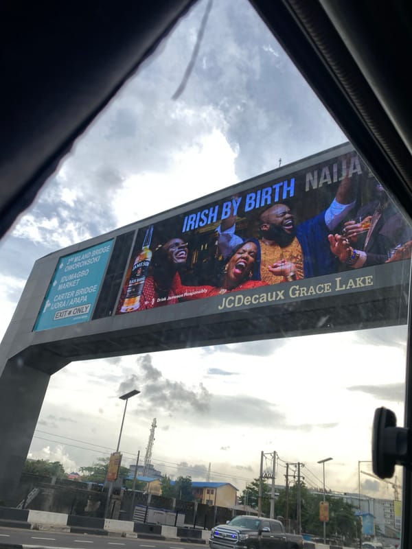 Lagos highway infrastructure documented during afternoon drive