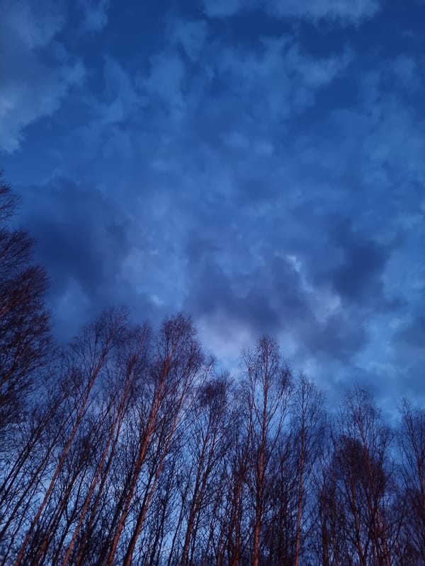 Dramatic twilight sky observed in Kemul, Russia