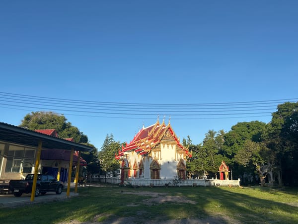 Temple visit with sculpture garden at Wat Samai Kongka