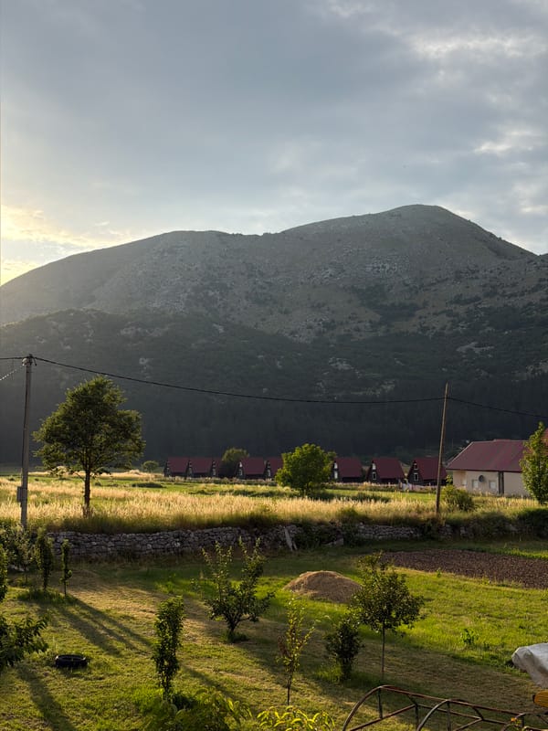 Afternoon stop in Njeguši, Montenegro's mountain village country