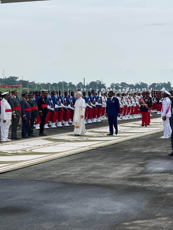 Italian aircraft arrival prompts formal ceremony in Equatorial Guinea