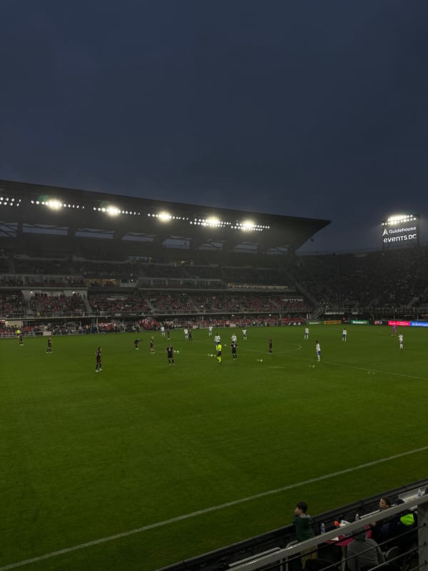 Late Night Soccer Match Underway at Washington's Audi Field