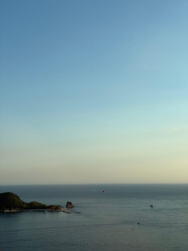 Sunset drive along Montenegro's Adriatic coast near Budva