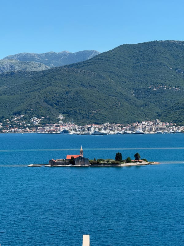 Clear morning views captured at Bay of Kotor, Montenegro