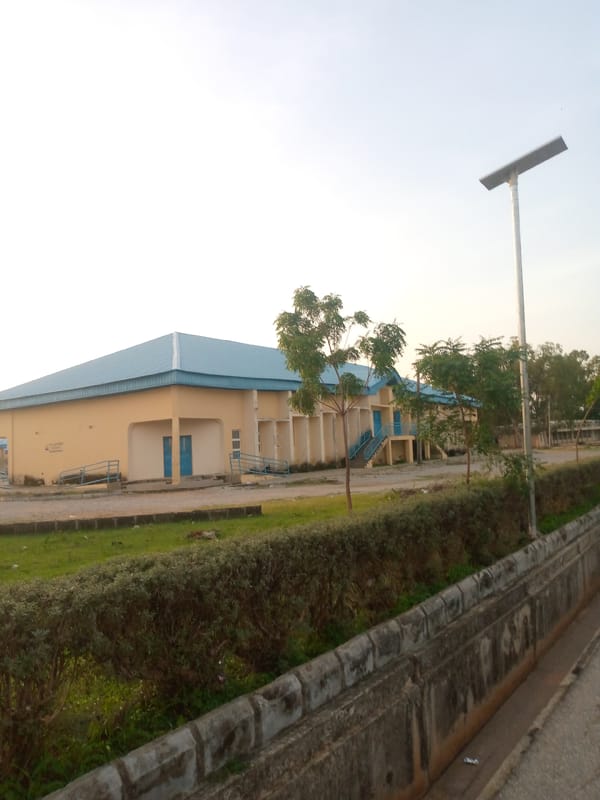 Evening documentation of institutional buildings and streets in Jalingo