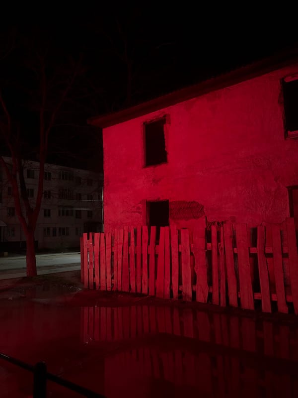 Nighttime street scenes documented in Chaikovsky, Russia