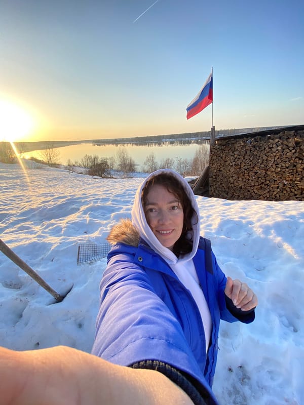Winter scenes and portrait captured in Ольховка, Russia