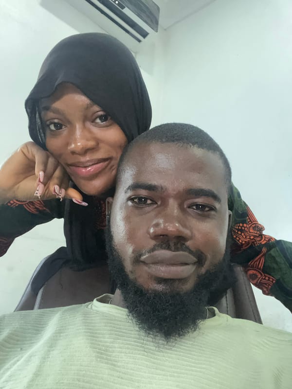 Two people observed together in Lokoja, Nigeria
