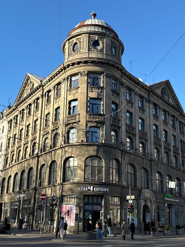 Historical Art Nouveau building documented in Riga, Latvia