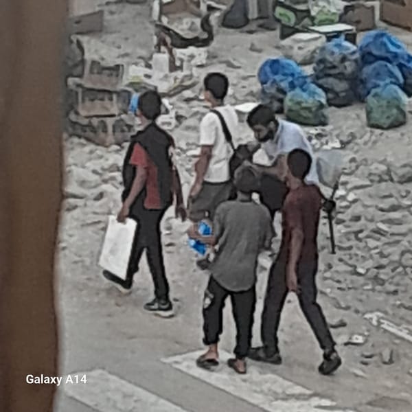 Daily life and movement through Khan Yunis displacement settlement