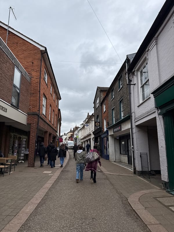 Street activity and patio scenes observed in East Suffolk