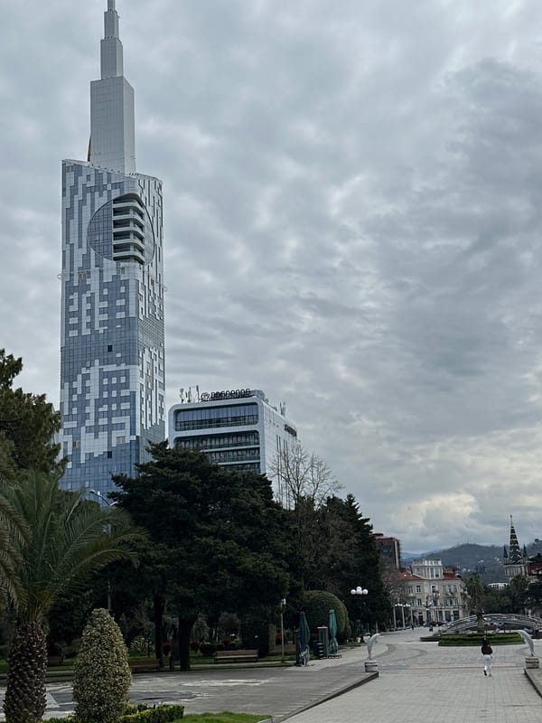 Everyday street scenes captured in Batumi, Georgia Tuesday morning