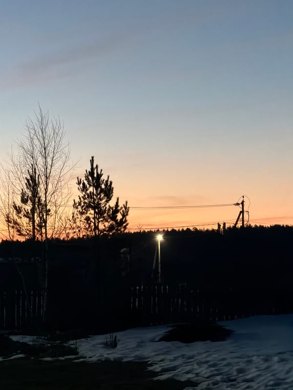 Evening winter scenes captured in Chaikovsky, Russia
