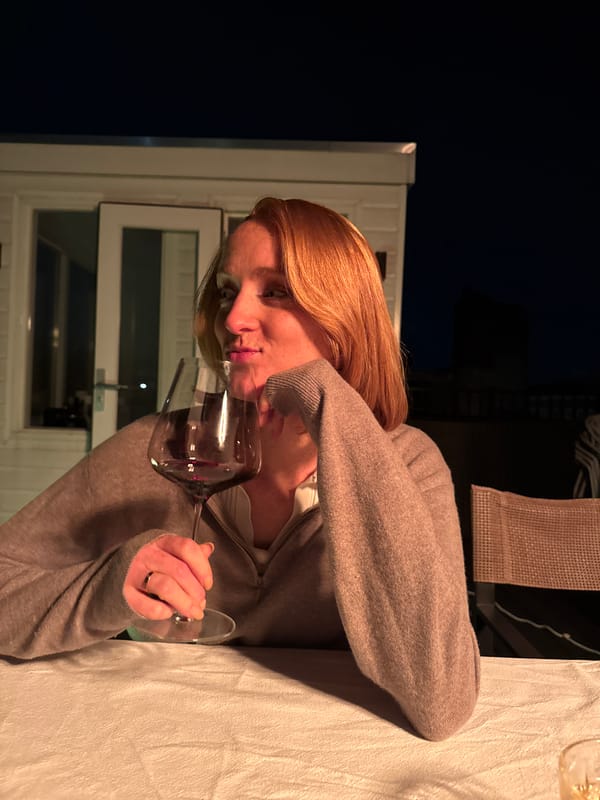Couple enjoys romantic evening dinner with wine in Amsterdam