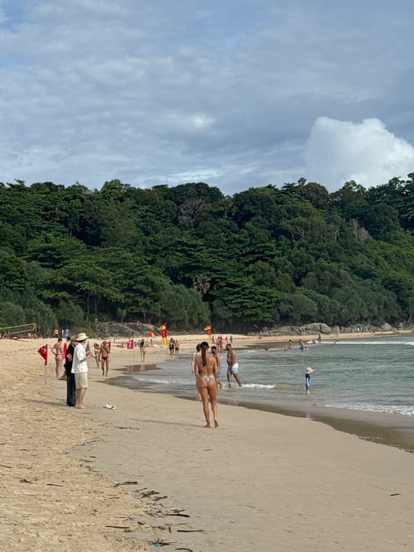 Busy morning at Rawai Beach, Phuket