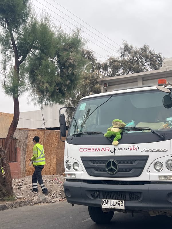 Utility trucks and ambulance spotted on Arica streets