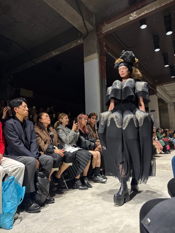 Fashion show draws crowds at industrial Paris venue