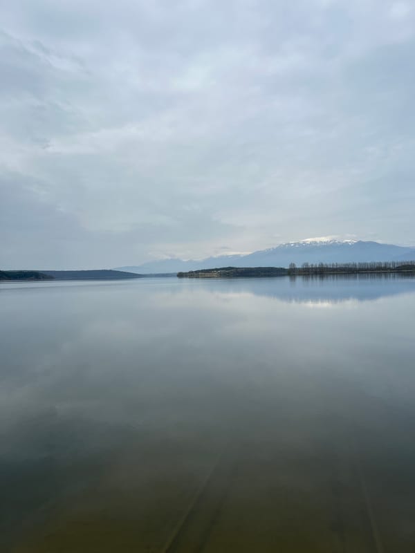 Morning tranquility captured at Koprinka lake, Bulgaria