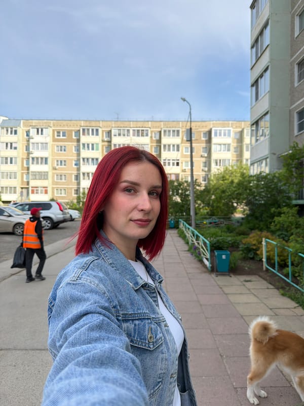 Woman documents morning routine with family in Chaikovsky, Russia