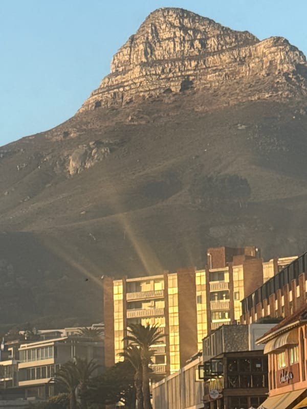 Lion's Head mountain photographed in Cape Town
