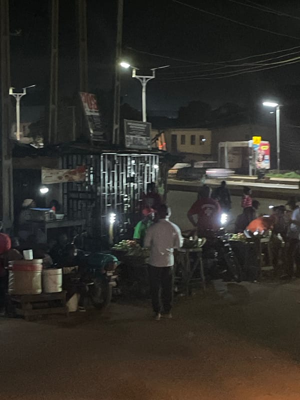 Nighttime street markets and urban commerce documented across unknown locations