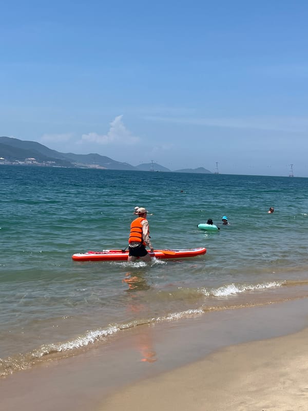 Beachside life in Nha Trang on a sunny morning