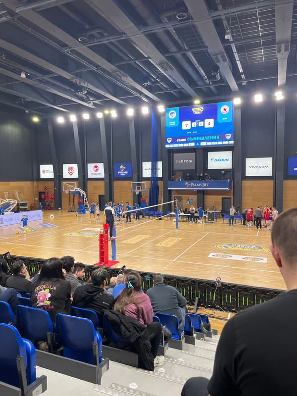 Volleyball match draws enthusiastic crowd in Sofia arena
