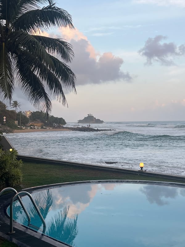 Stormy afternoon on the Sri Lankan coast at Goviyapana