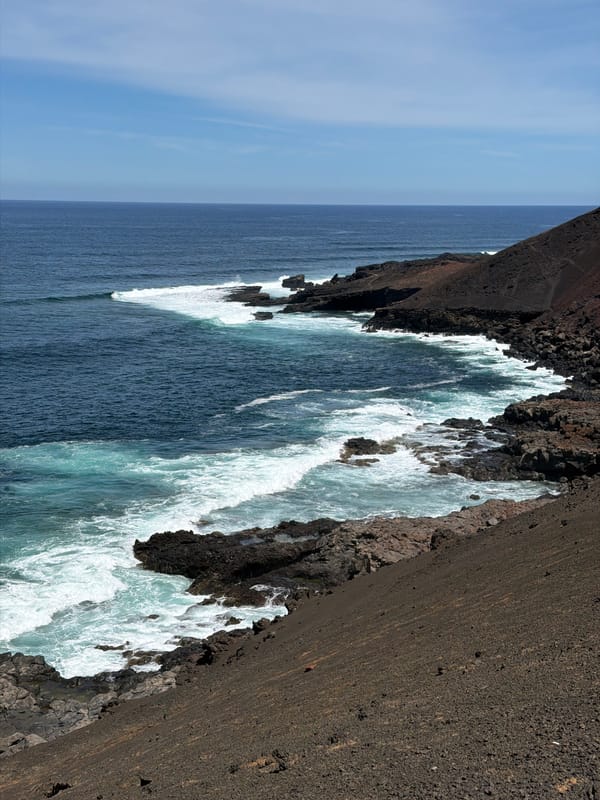 Volcanic coastline documented in Tinajo, Spain
