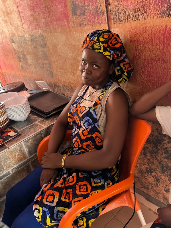 Midday street life and market scenes in Nkpor, Nigeria