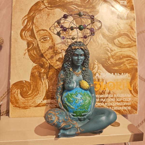 Decorative figurines and holiday toys displayed in Rostov