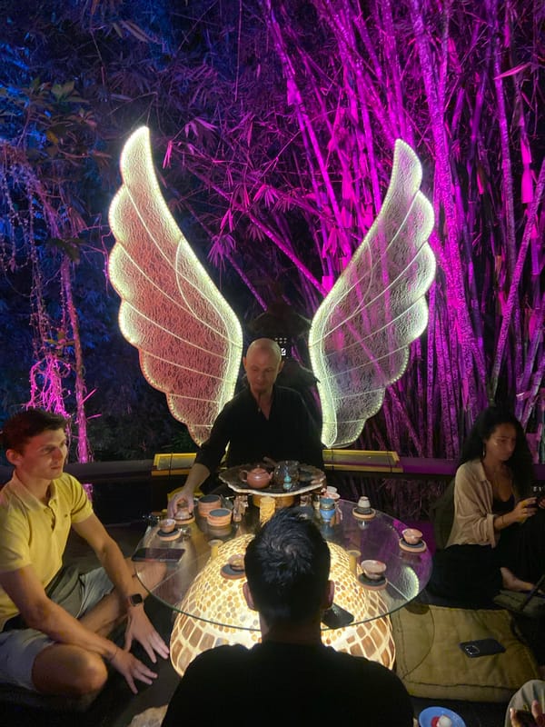A night out at Bali Dacha's mystical garden venue