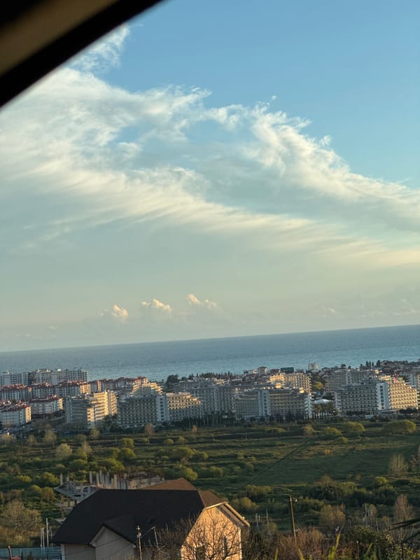 Coastal cityscape documented in Sochi, Russia