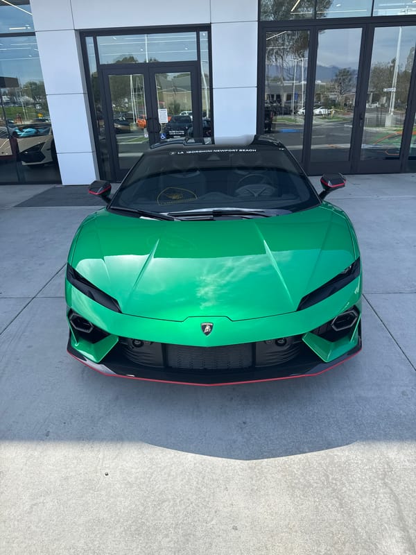 Luxury sports cars spotted at Irvine dealership