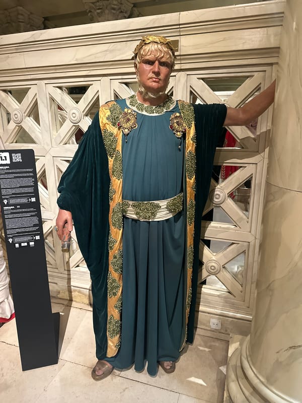 Tourist documents Madrid wax museum and historic architecture tour