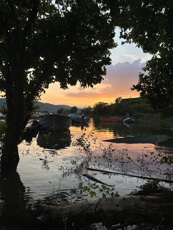 Sunset documented at Glavatartsi waterside, Bulgaria