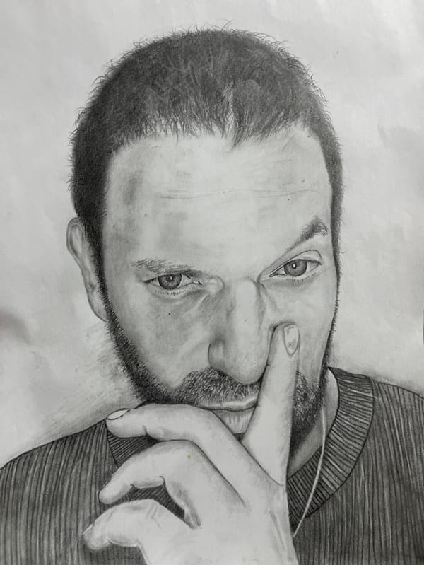 Artist documents portrait drawing session in Jos, Nigeria