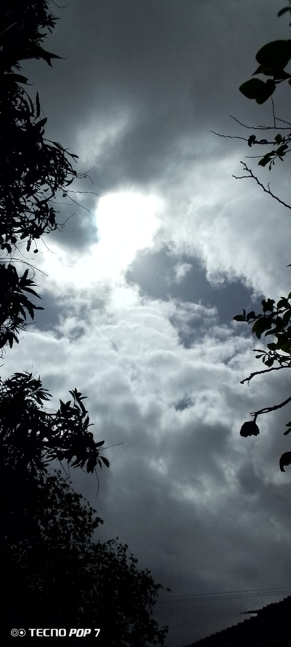 Storm clouds gather over residential Altagracia neighborhood
