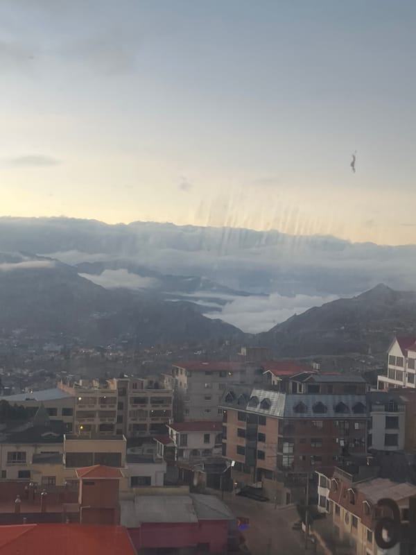 Cable car offers aerial view of sprawling La Paz