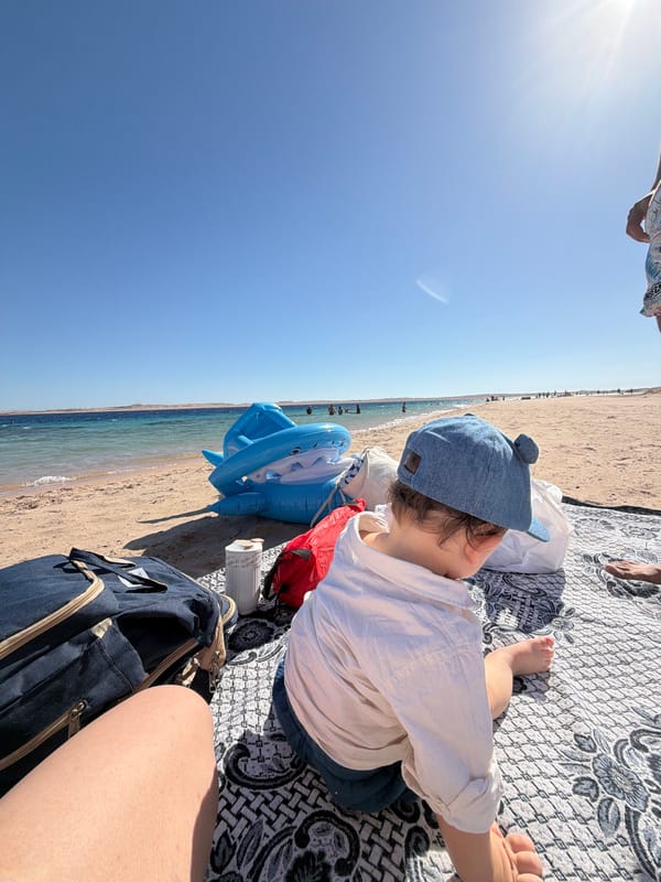 Beach day in Sharm El Sheikh along the Red Sea coast