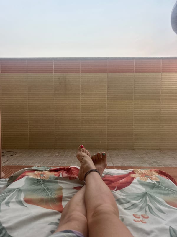 Personal moments captured in Puttaparthi during evening hours