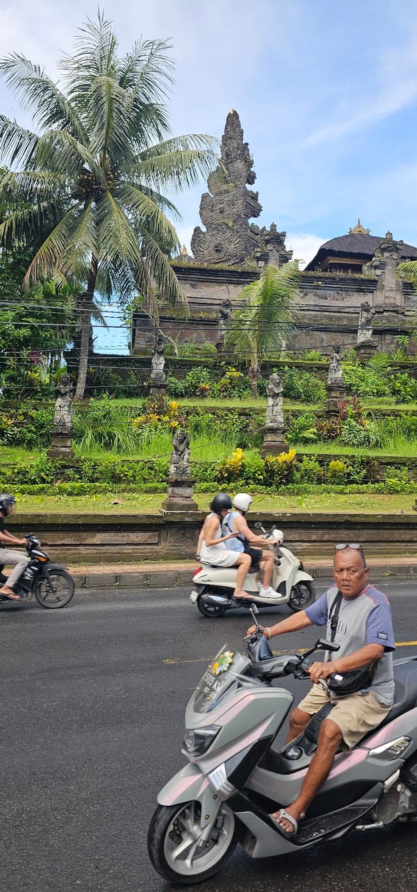Morning life documented across Ubud's streets and temples