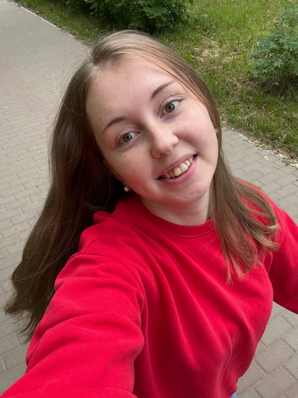 Morning selfies and sidewalk walk captured outdoors